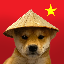 DOG WIF CHINESE HATLOGO